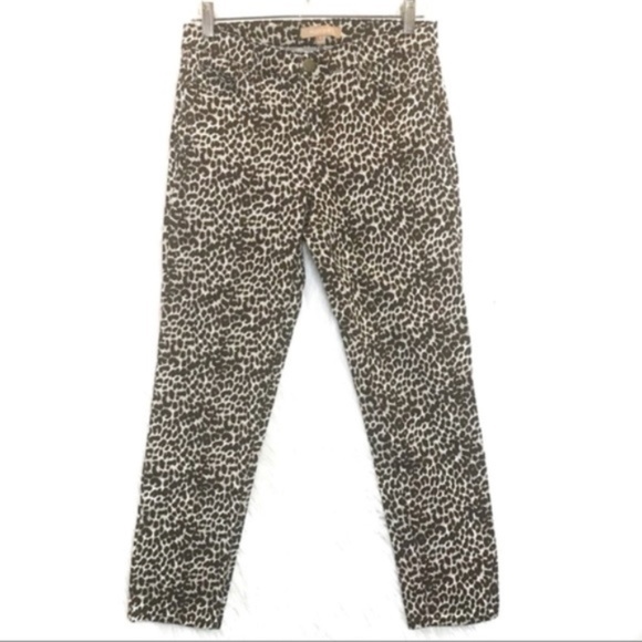 Ellen Tracy Denim - Ellen Tracy leopard ankle crop skinny jeans